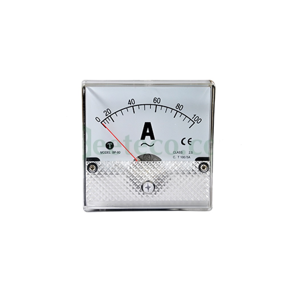 Đồng Hồ Ampe AC Taiwan Meters, BP-80 80x80 (5A - 40A)